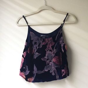 Maddy ... K Floral Velvet Top
